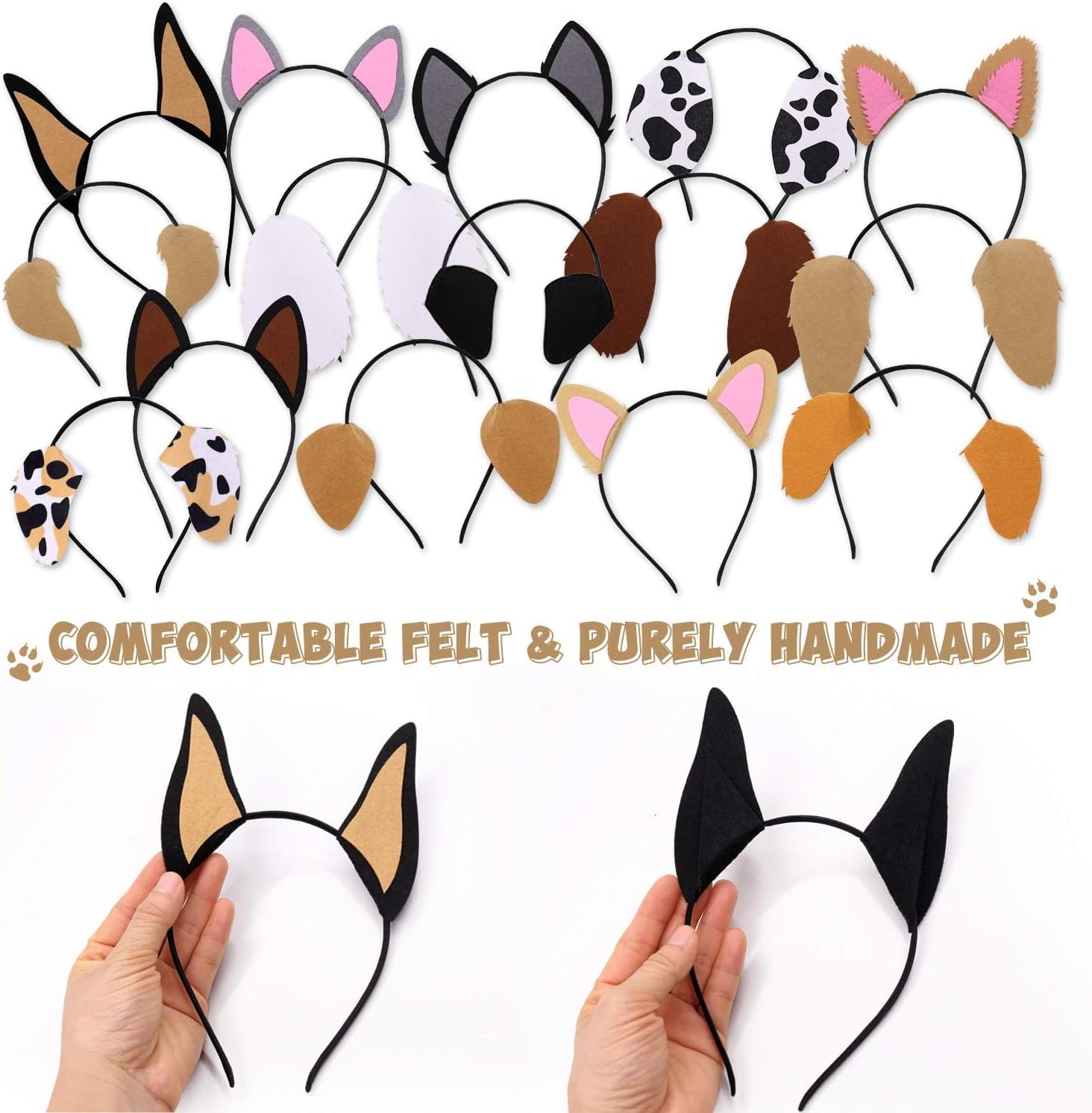 CiyvoLyeen Puppy Dog, Farm Animals Ear Headbands, for Birthday Party Decoration, Zoo Farmhouse Birthday Party Favors Supplies - Image 5