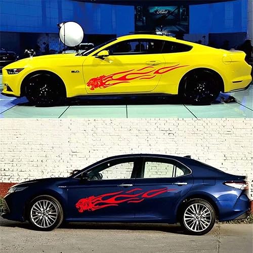 Miniatura 9 de GiftCity - Calcomanías para automóvil, 1 juego de calcomanías de llama de guepardo genial, calcomanías de vinilo para automóvil, camión, SUV,