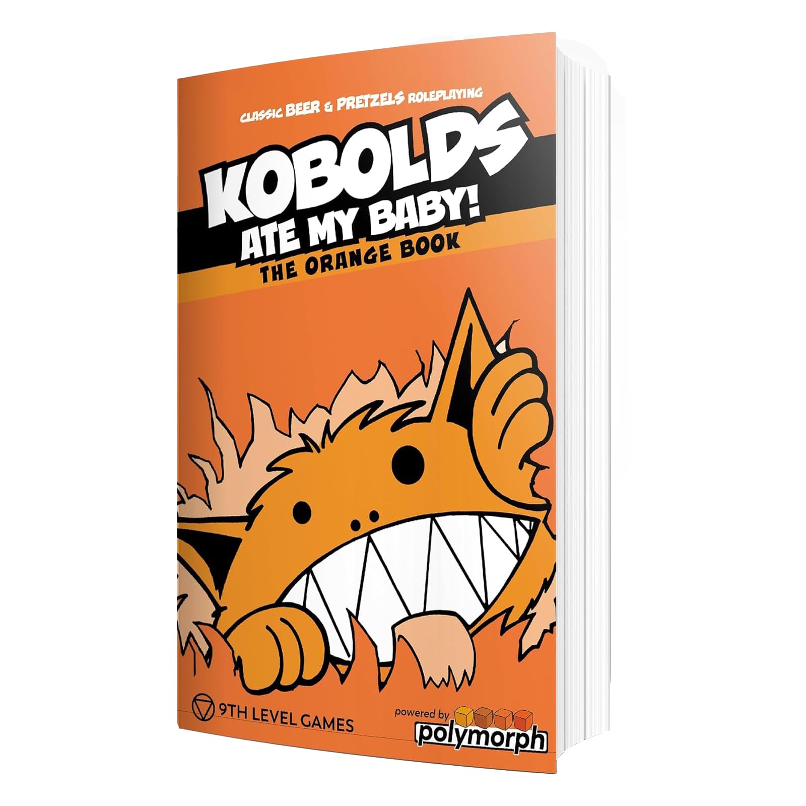 9th Level Games | Kobolds Ate My Baby! The Orange Book | Tabletop Role Playing Game | 2 to 8 Players | Ages 13+ | 60 Minutes
