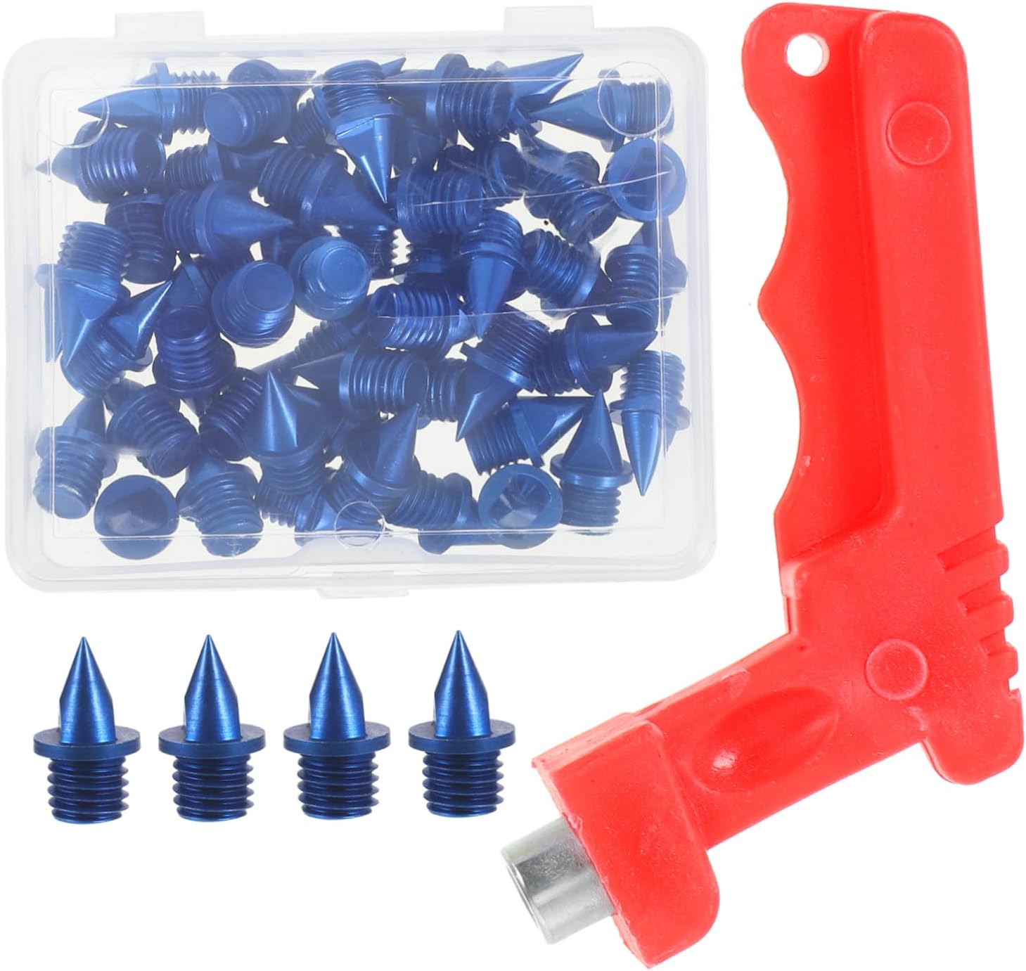 KOMBIUDA Replacement Track Spikes for Running Jumping Kit with Steel Spikes Lightweight Shape for Enhanced Grip