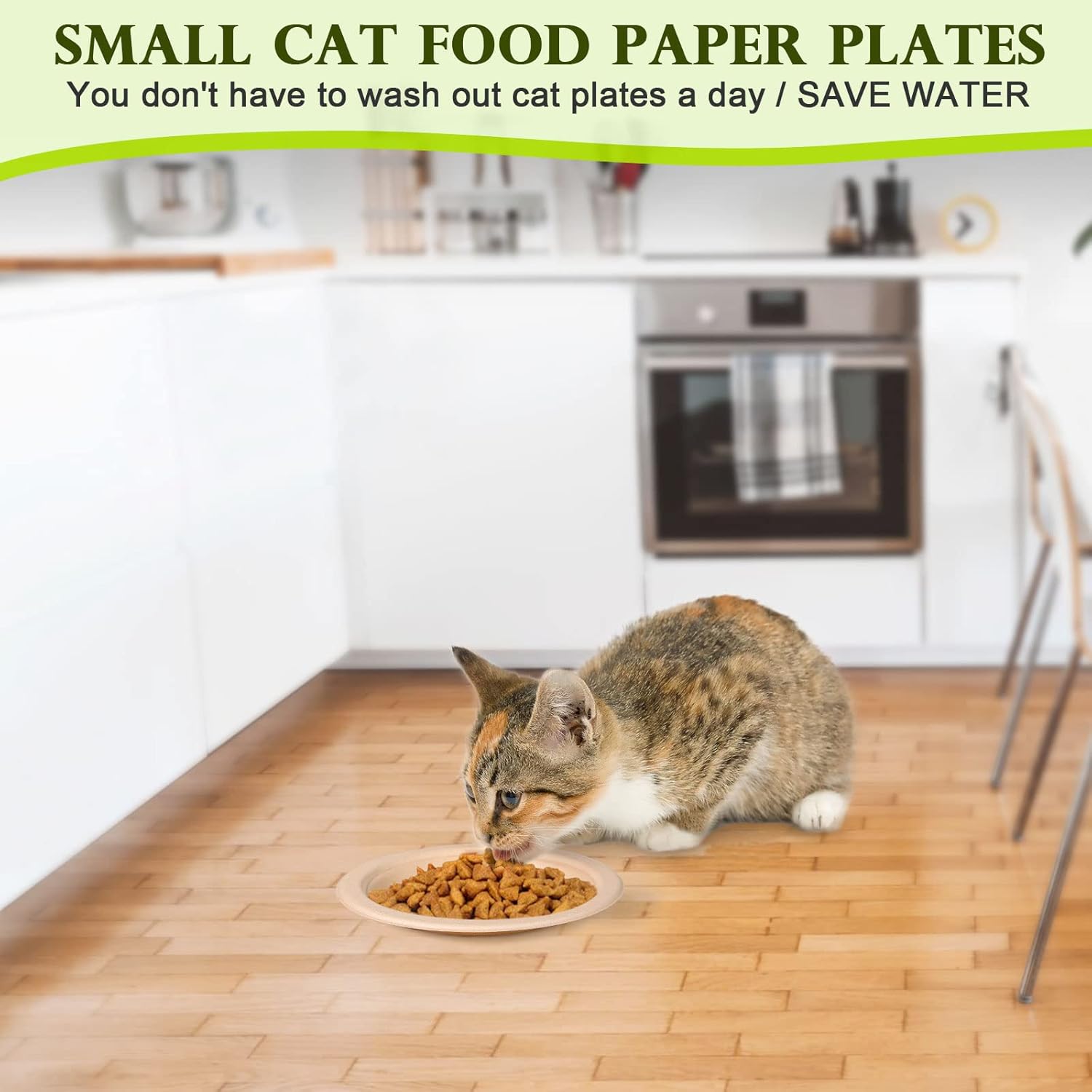 Small Paper Plates 6 inch, Compostable Eco Friendly Disposable Plates for Appetizer, Cake, Dessert, Brown