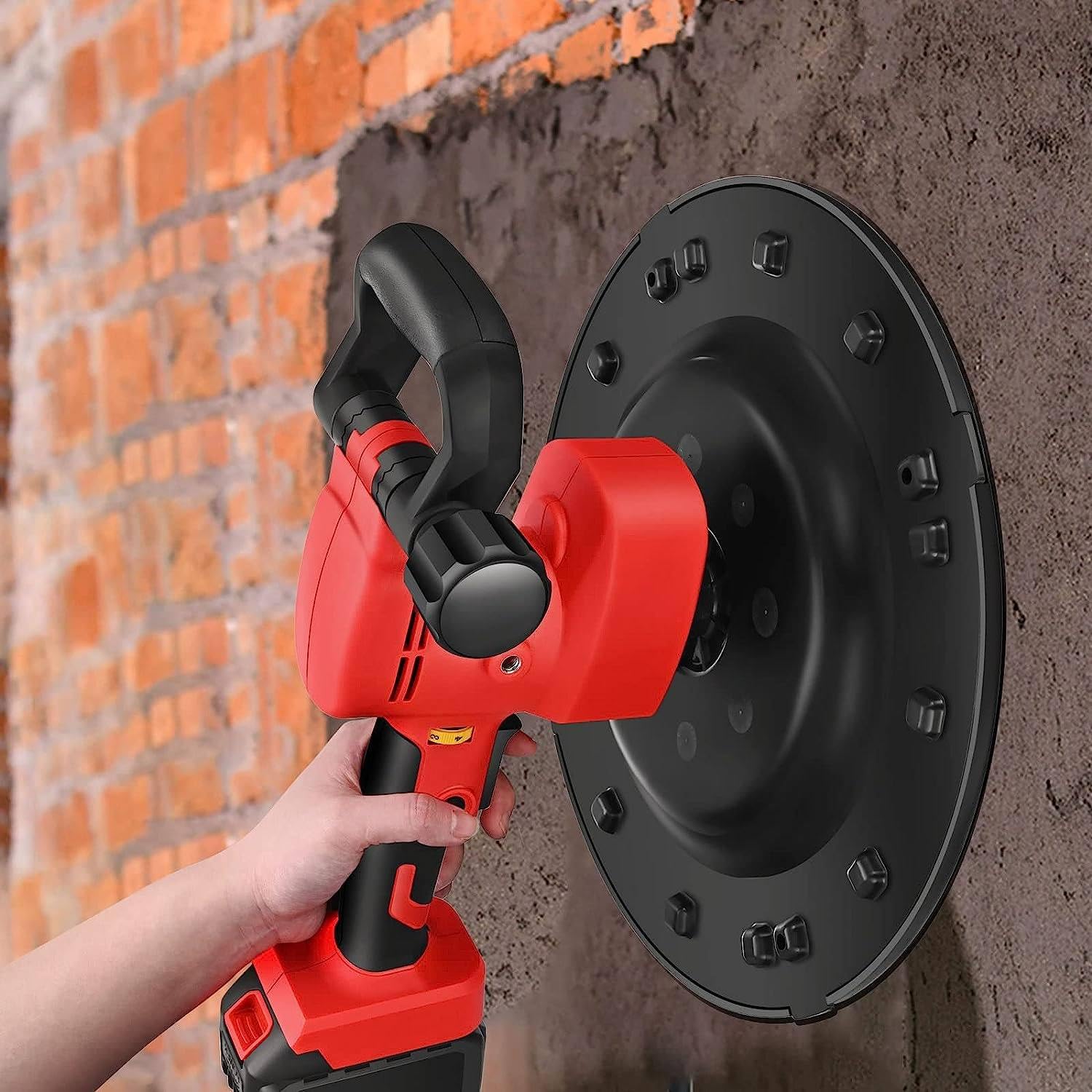 Lijadora de pared, pulidora y alisadora de paredes, 80-210 RPM, lijadora de paneles de yeso de mano, lijadora de paneles de yeso eléctrica, pulidora y alisadora de superficies de pared para techos y