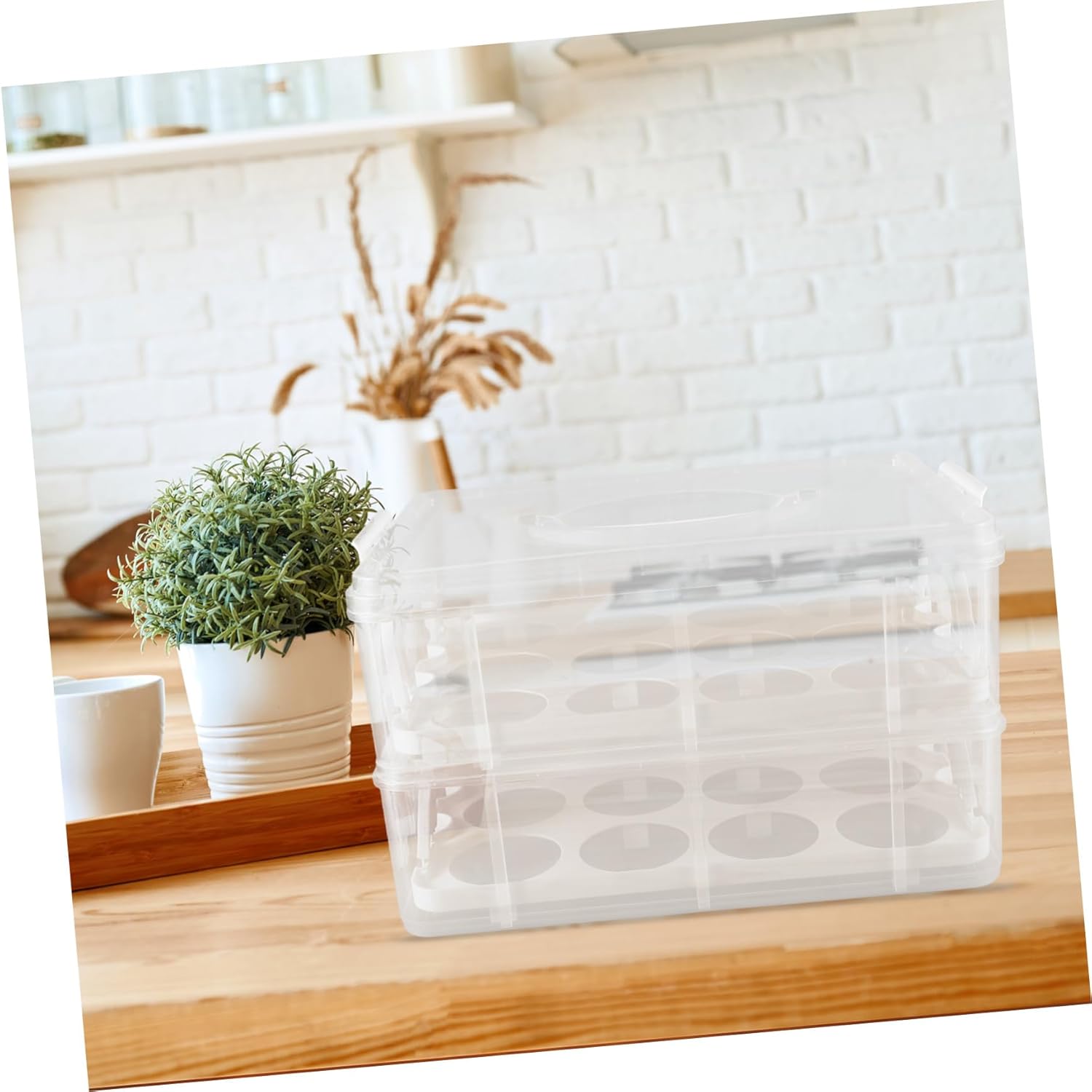 Transparent Cupcake Carrier with Lid Dual Dessert Packing Box for Portable and Sealed Design for Freshness for Parties and Daily Use