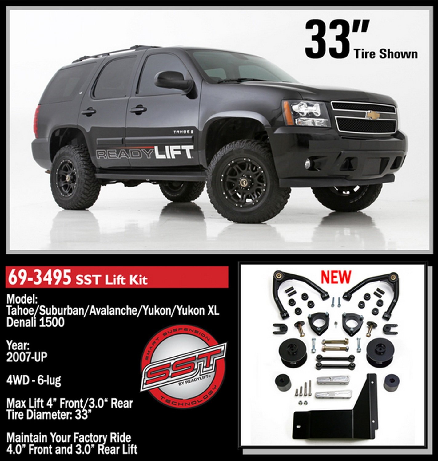 Readylift 69 3495 4 Front And 3 Rear Sst Lift Kit For Gmc Yukon Yukon Xl Denali 1500 4wd 6 Lug 07 11 Regular Buy Online At Best Price In Uae Amazon Ae Readylift 69 3495 4 Front And 3 Rear Sst Lift Kit For Gmc Yukon Yukon Xl Denali 1500 4wd 6 Lug 07 11 Regular Buy Online At Best Price In Uae Amazon Ae
