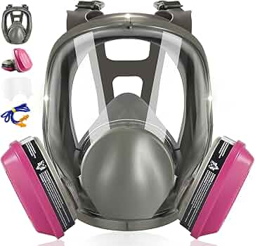 ZXICH Full Face Respirator Mask, 6800 Gas Respirator with Filters
