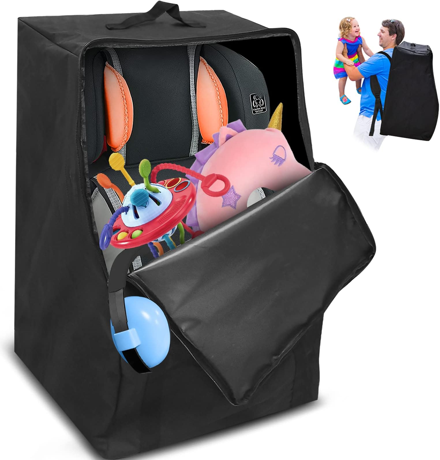 Carseat Travel Bag for Airplane, Durable Infant Car Seat