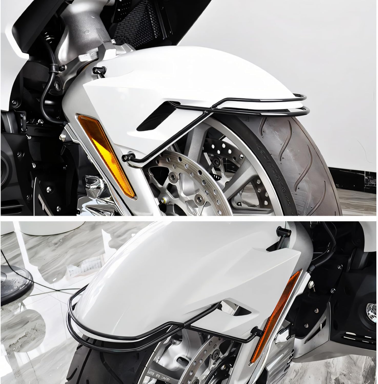 Panical Front Fender Guard Bumper Case Protection Bar for Honda Goldwing GL1800 F6B 2018-2025 Black Gold Wing GL 1800