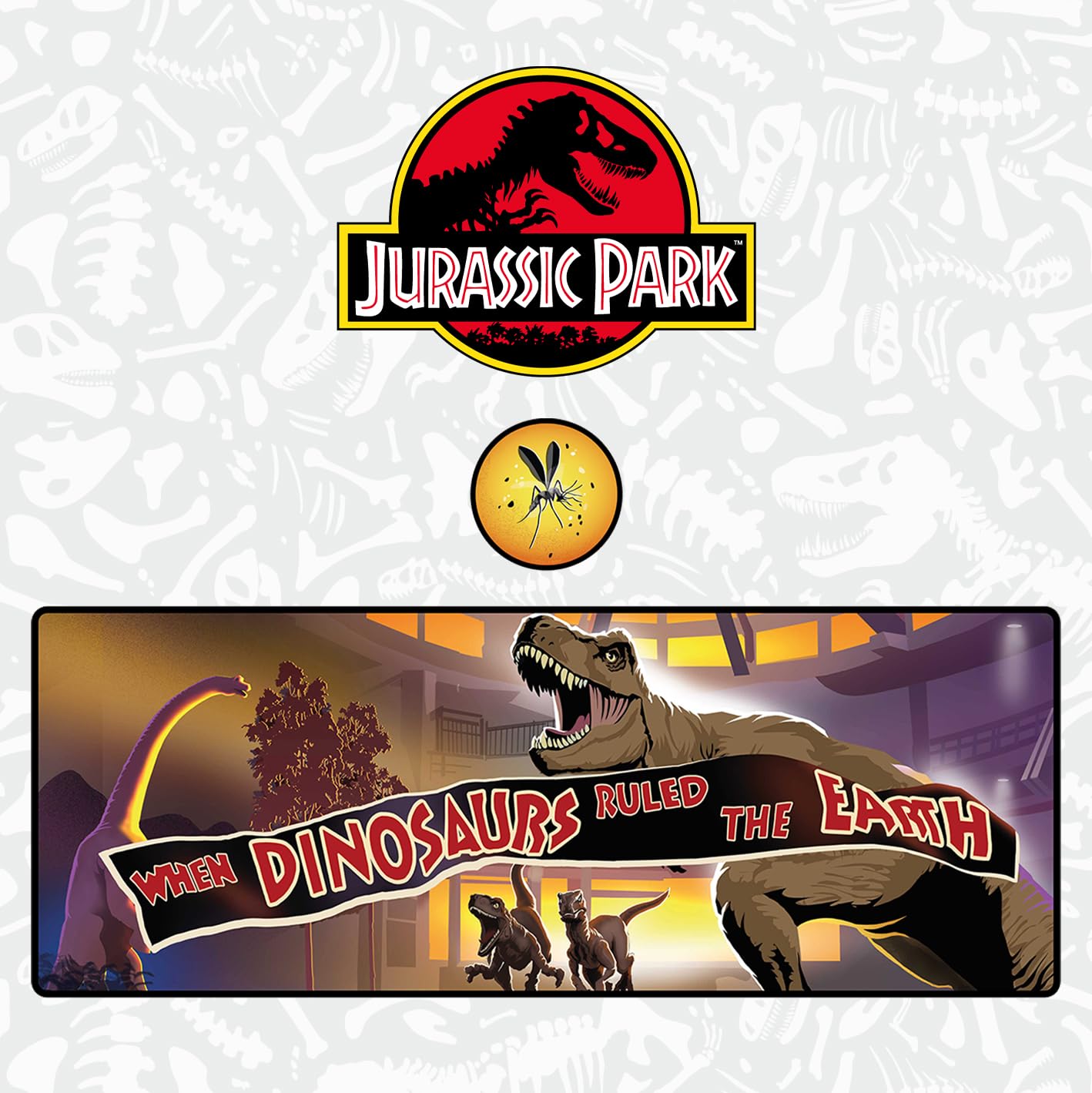 Jurassic Park XL Set sottomano e sottobicchiere