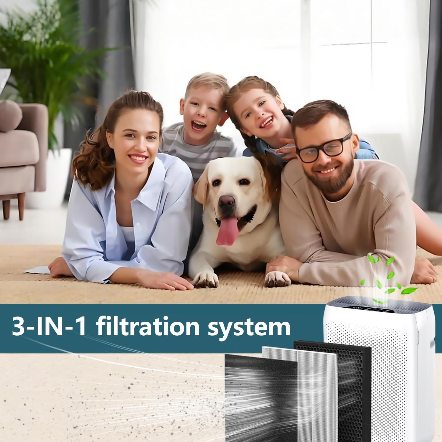 Replacemet Filter for Air Purifier,Compatible with VEWIOR KJ300 Air Purifiers (2Pack) - Image 6