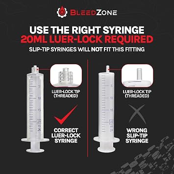 BleedZone Bleeding Edge Adapter Compatible with SRAM Hydraulic Brakes, MTB