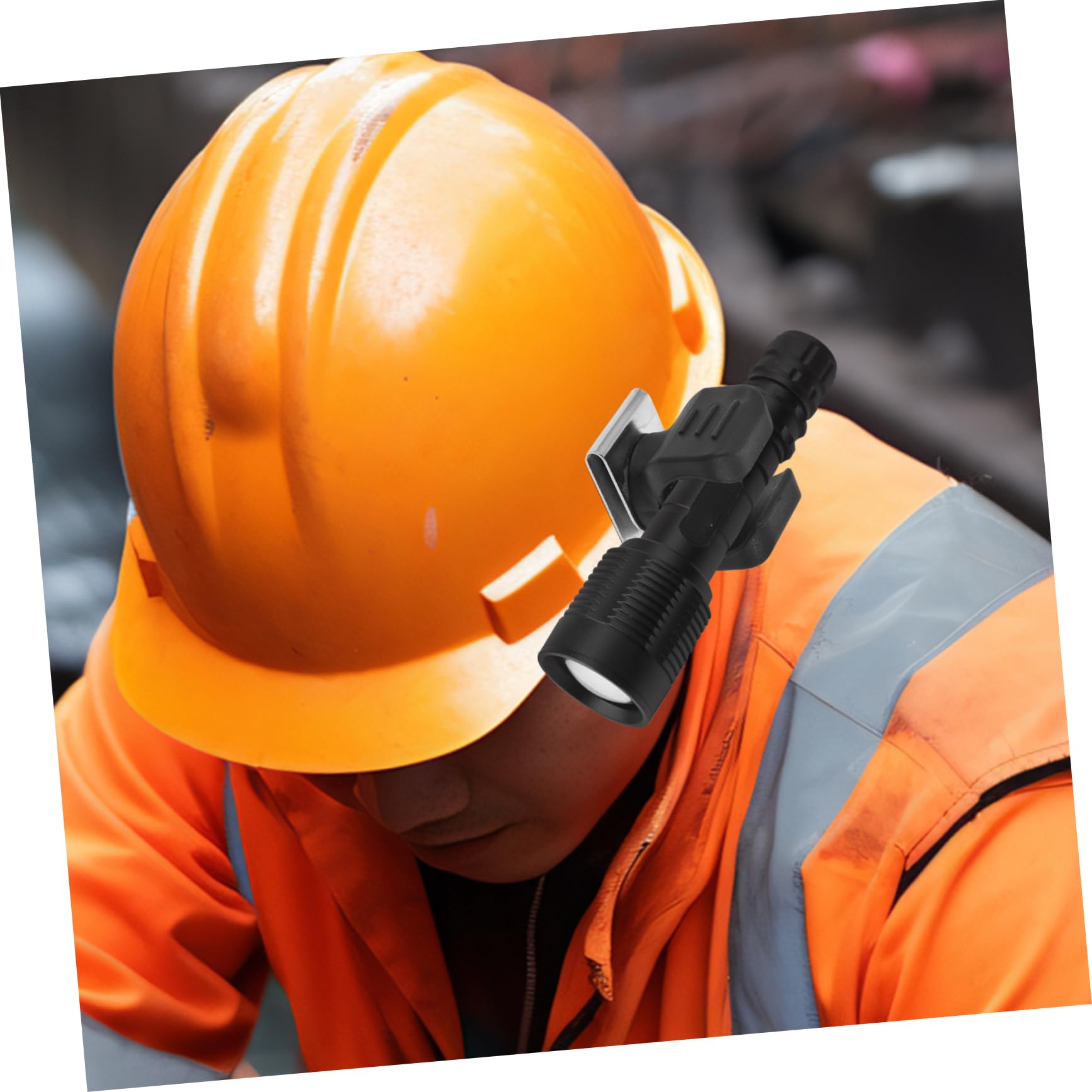 Healifty Helm Lichtclip 2Er Set Helmhalterung Mit Nylonclip Für Sicherheitshelm Baustelle Kopfschutz Praktischer Taschenlampenhalter Für Arbeitshelm Kompakte Größe 1.77X1.61X2.36 Zoll