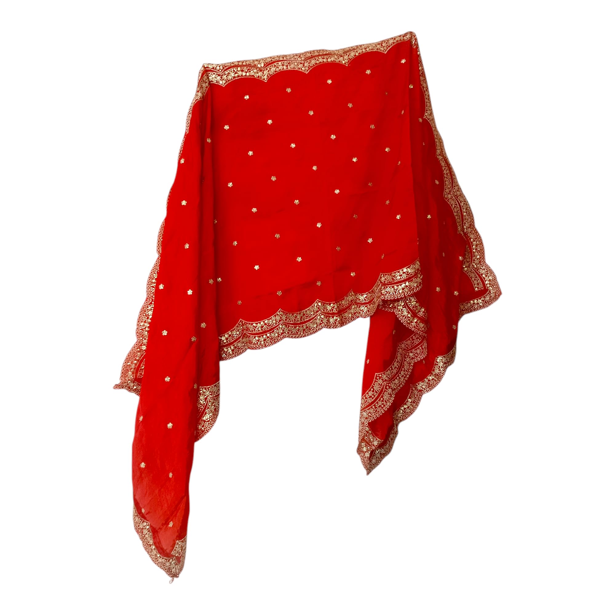 aripan Silk Cutwork Zari Emboidered Heavy Works Border Fancy Dupatta Chunni for Women and Girls full length 2.30m width 80cm-picture-40
