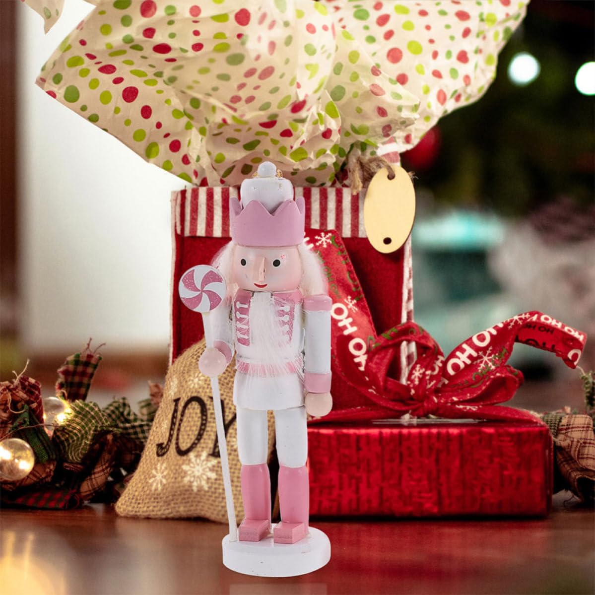 minkissy 10 Unidades Madera para Colgar Diseño Adorable, Adorno Navideño para Árbol en Casa o Cafetería, de Navidad y Hermosa