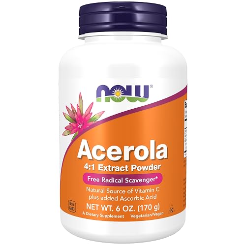 NOW Foods Supplements, Acerola 4:1 Extract Powder