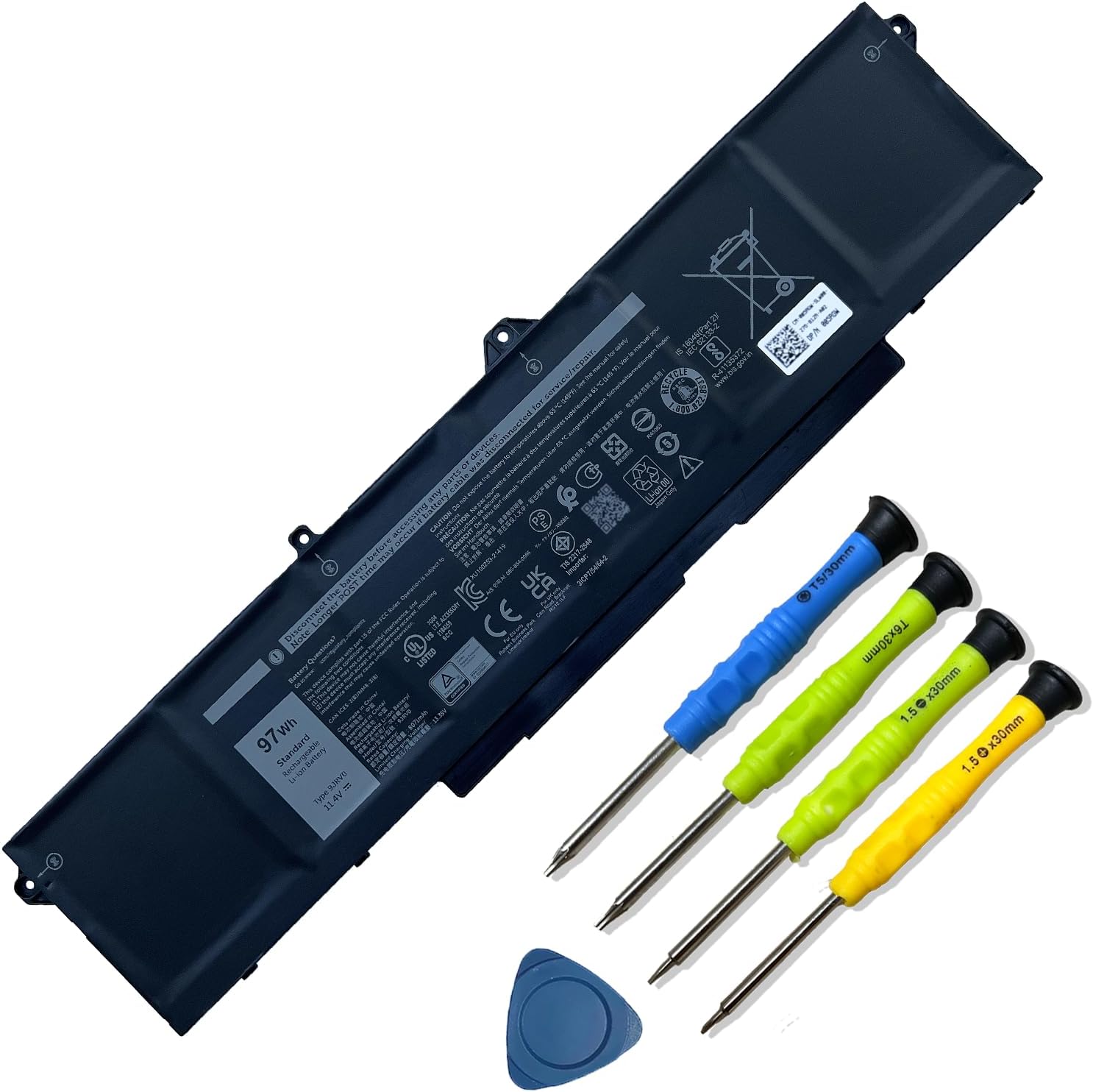 Mobik 97Wh Dell laptop battery replacement for Latitude/Precision/Alienware