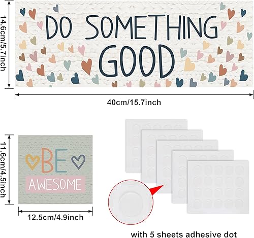 Miniatura 2 de Outus Juego de 22 letreros motivacionales de confeti para el aula, decoración de tablón de anuncios, para el regreso a la escuela, aula, guardería,