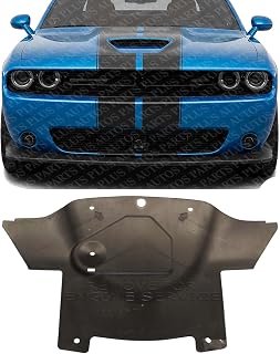 Front Center Engine Splash Shield Under Cover Plastic Direct Replacement Compatible with 2015-2023 Dodge Charger / 2018-2023 Challenger CH1228138 68214815AA