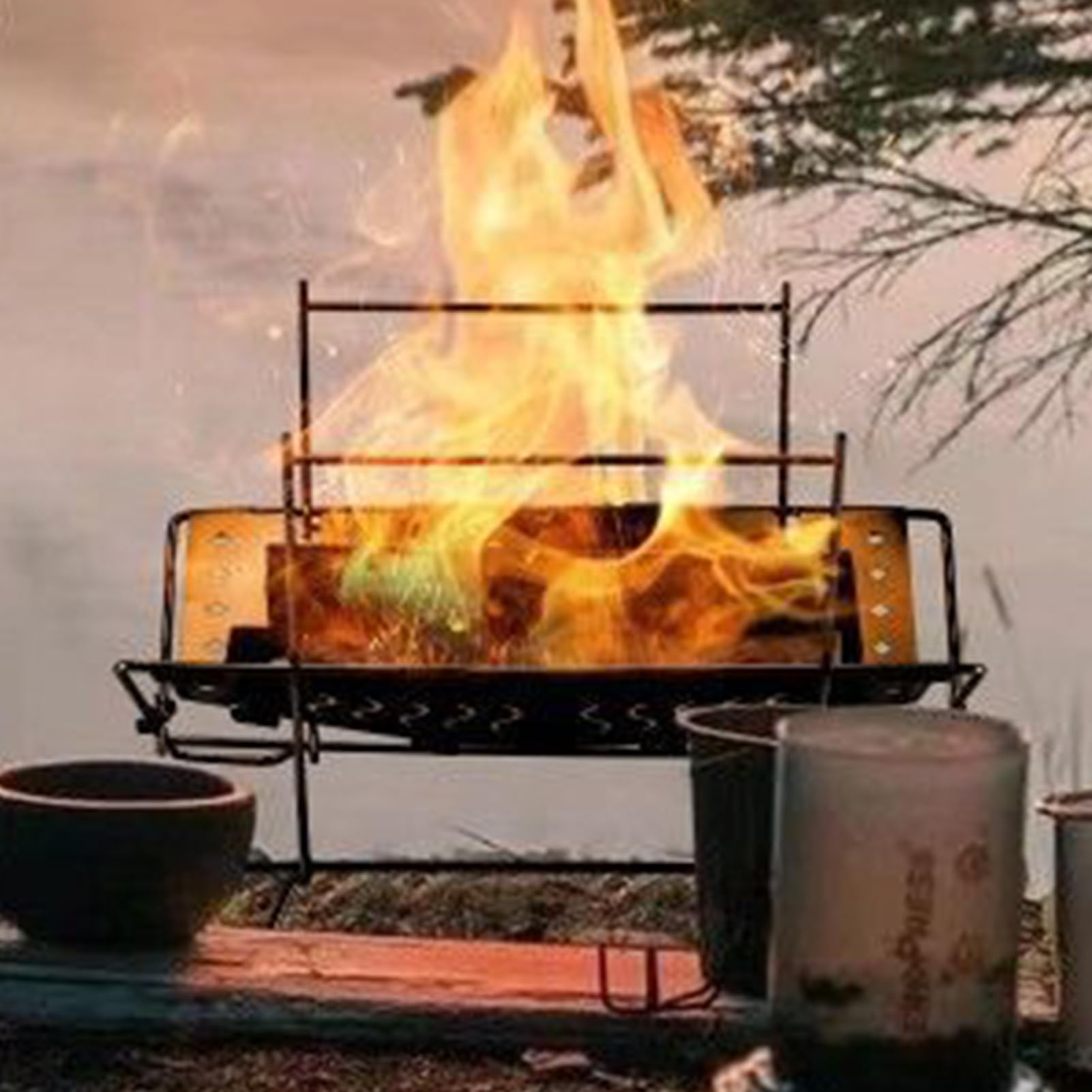Do Stalowy Składany Na Ognisko Turystyczne | Akcesoria Grillowe Przenośna Podstawka Dla Ogrodu Kempingu Grillowania