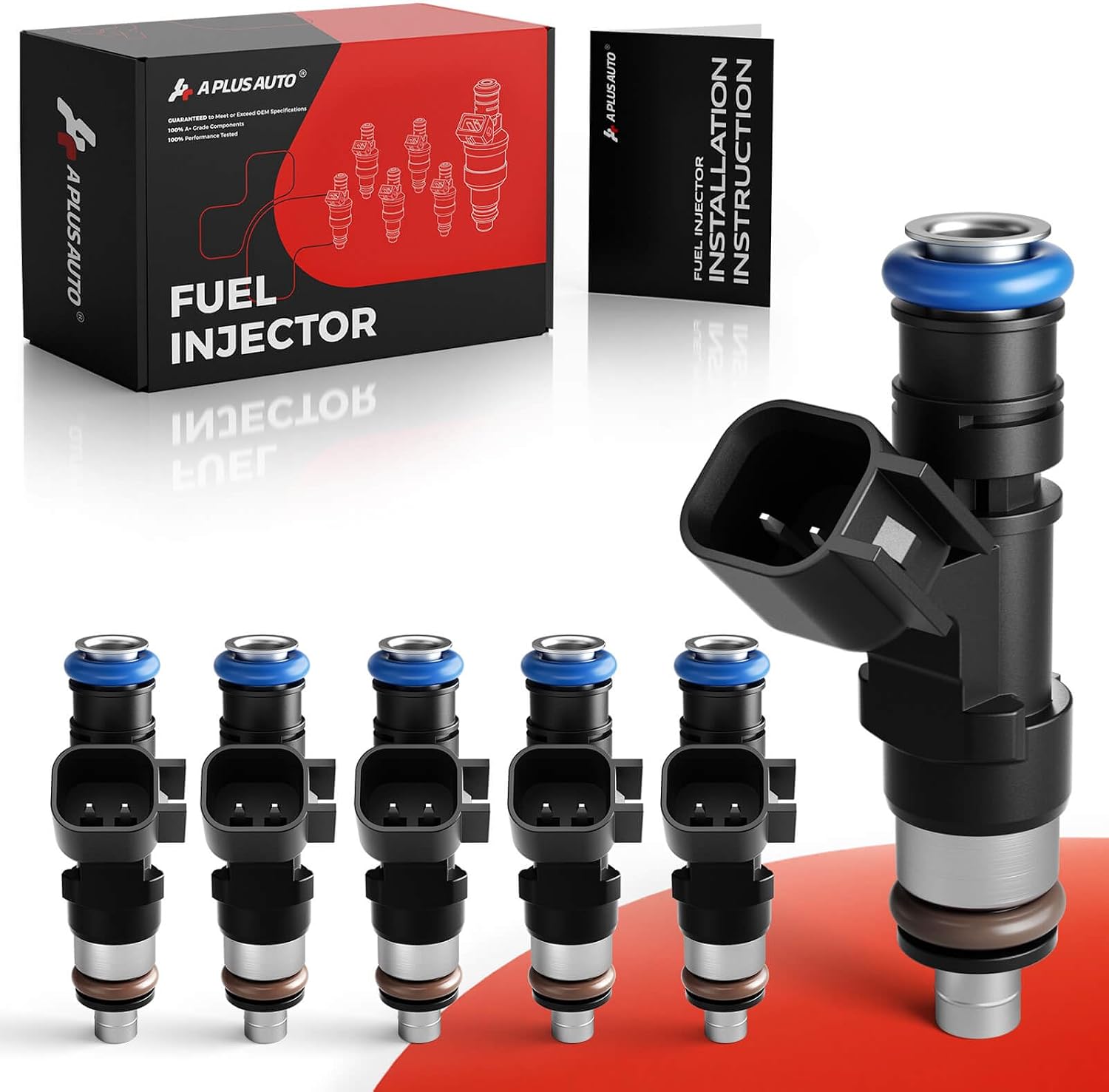 Fuel Injectors Set of 8, 0280158055 Compatible with Ford Explorer Ranger Explorer Sport Trac Mustang, Mazda B4000, Mercury Mountaineer, Land Rover LR3-v6 4.0L, Replace Part FJ818