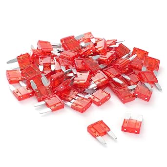 SVZ 60Pcs 10 Amp Mini Car Fuses, APM/ATM 10A Automotive Blade Fuse