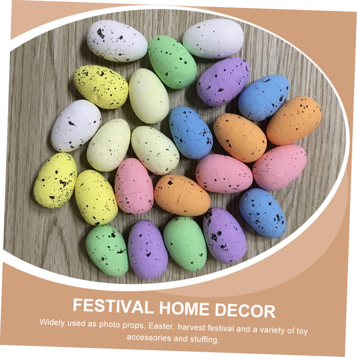 ABOOFAN 400 Pièces De Pâques en Mousse De Pâques Surprise Ornement Suspendu D' De Pâques Fournitures De Fête De Pâques Métier D' Mouchetés Enfant Œuf Couronne Ménage
