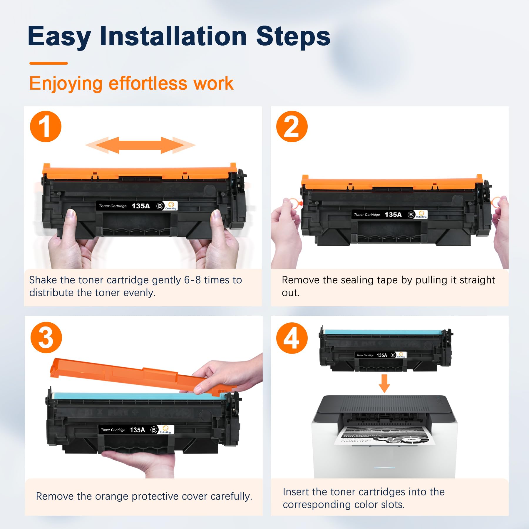 Toner Halloya 135A Compatible HP 135A/135X - Pour LaserJet M209/M234 Series - 1100 Pages - Noir