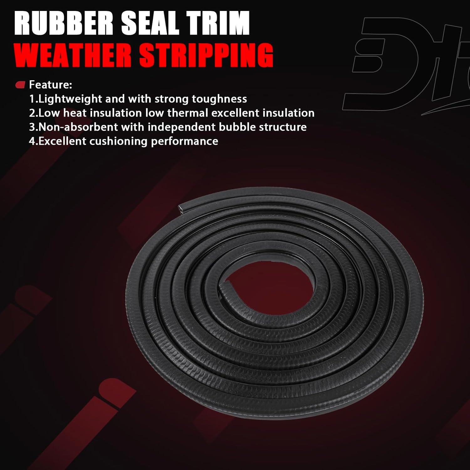 Door Seal Weatherstrip, Rubber Seal Trim Weather Stripping Compatible With Chevy GMC Vehicle 1988-2000 Suburban Tahoe Yukon C1500 C2500 C3500 K1500 K2500 K3500 Replaces# 1AWSK00228, AM-35015073 (2PCS)