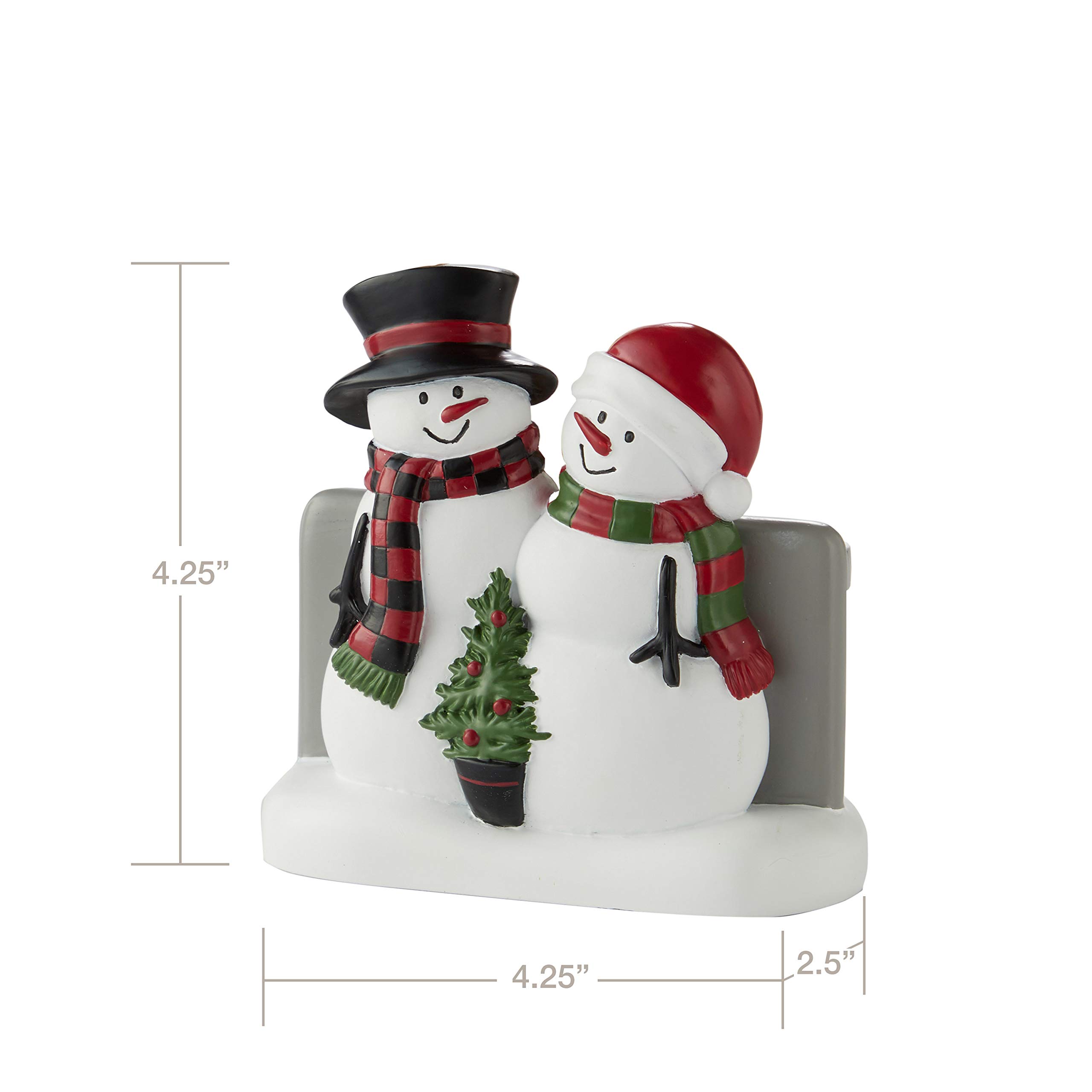 SKL Home Snowman Bathroom Rug – Winter Woodland Theme For Kitchen Or Bath, Soft & Festive