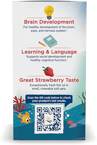 Miniatura 4 de Nordic Naturals DHA Fresa de 250mg de los niños Chewable suave Geles 2720 1 1
