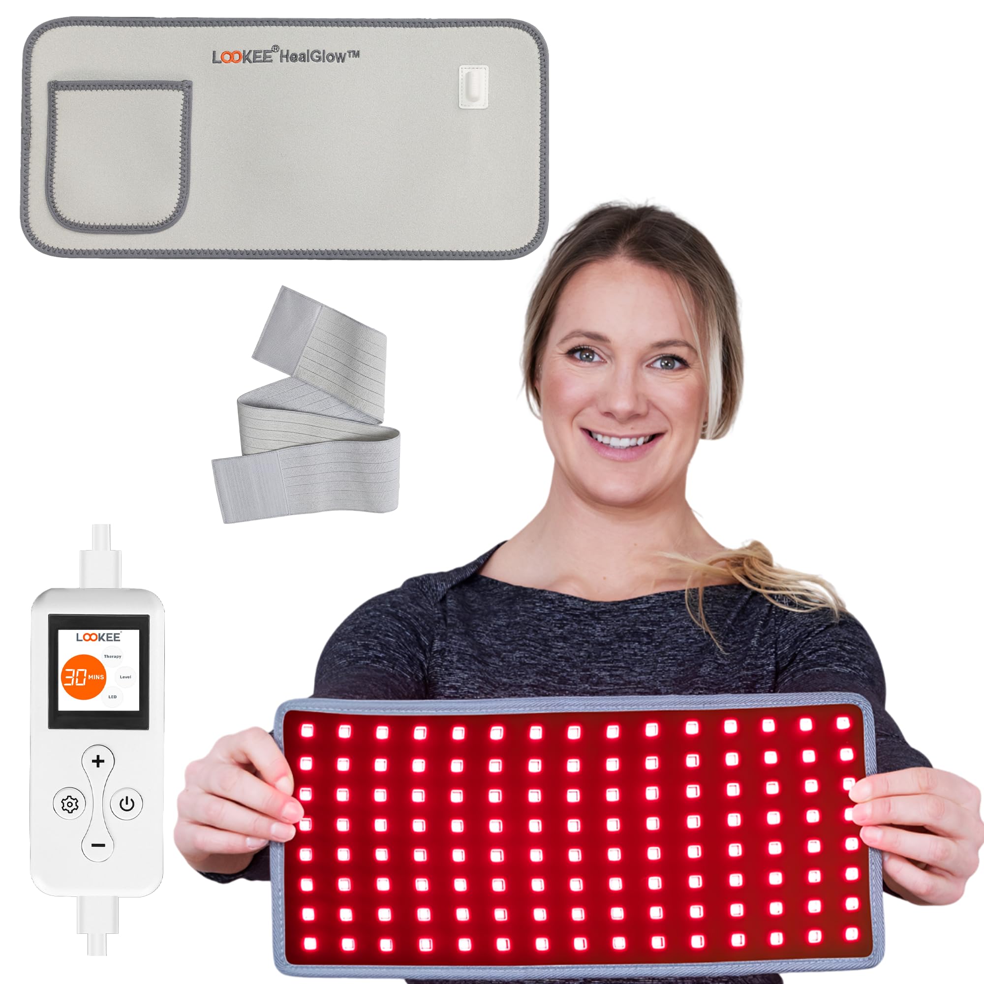 LOOKEE HealGlow Pro Medical Infrared & Red Light Therapy Belt