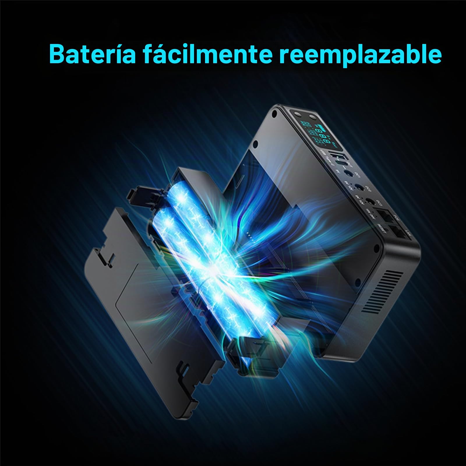 Mini UPS para Router Modem 18000mAh(66Wh) Mini SAI DC 12V/2A USB 5V/3.6A