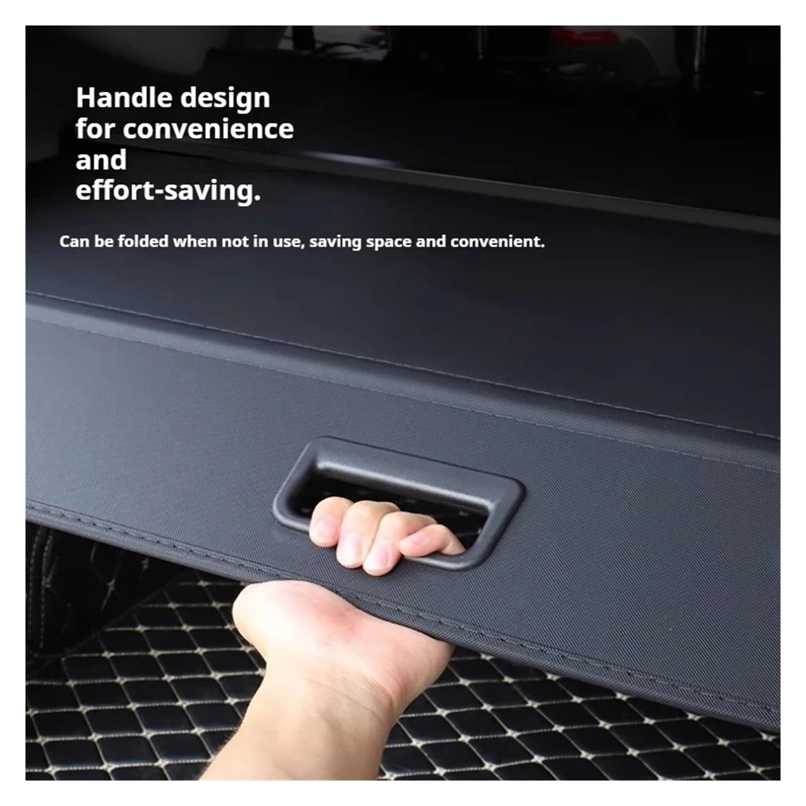 Cubierta Carga Retráctil Panel Almacenamiento para Maletero Trasero Coche, Cortina Escalable, Organizador, para DongFeng para Nammi para Box 01 2025 2026 Privacidad Cargo(C)