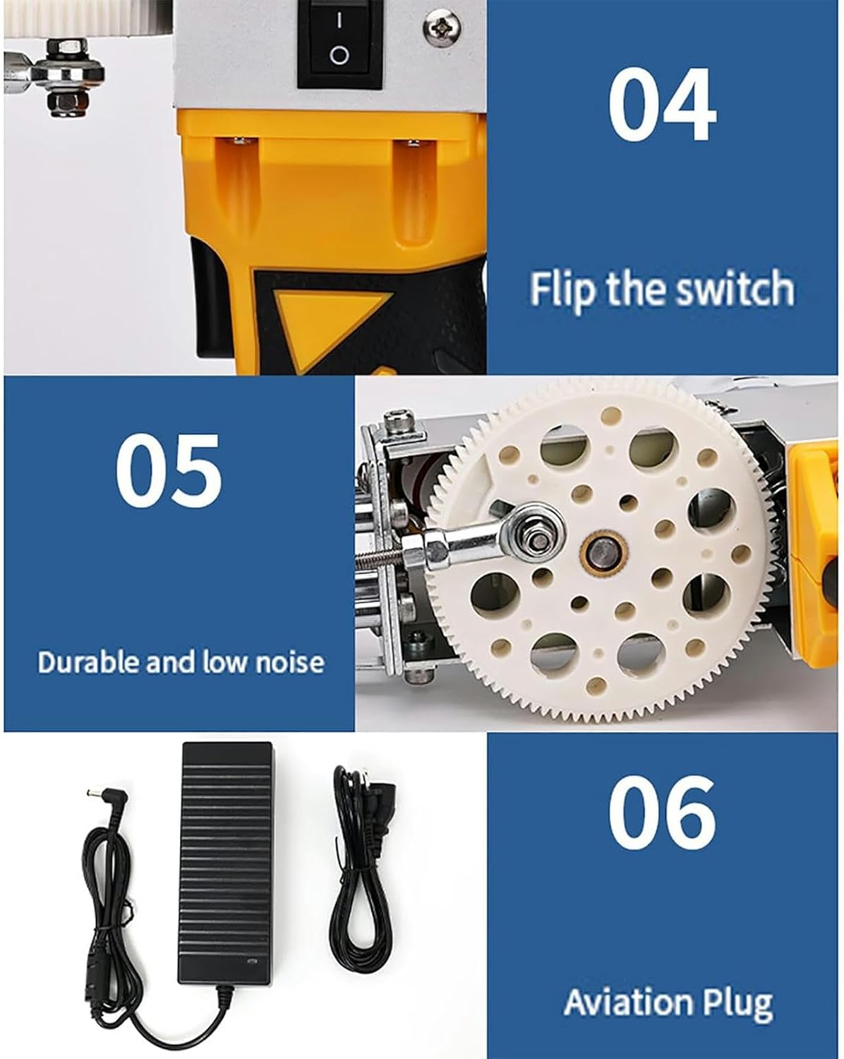 Carpet Tufting Gun,5-40 Stitches/sec Adjustable Speed,Cut Pile and Loop Pile Electric Weaving Flocking Machine,for Home DIY Tools,Rug Making