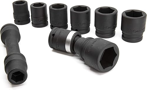 Miniatura 5 de Genius Tools Juego de dados de impacto métrico Dr. de 10 piezas 3/4" CM-610M