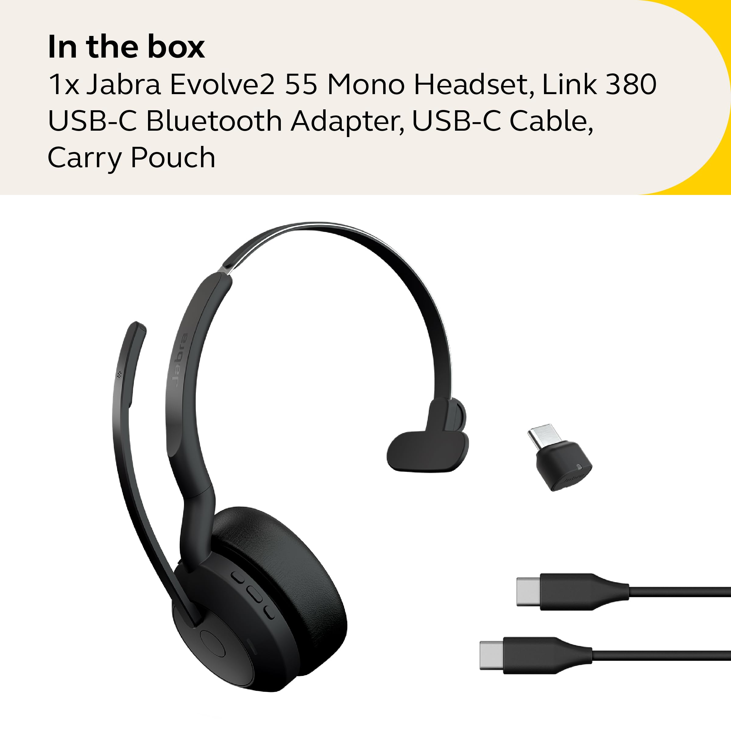 Jabra Evolve2 55 - Link390c UC Mono : Amazon.ca: Electronics