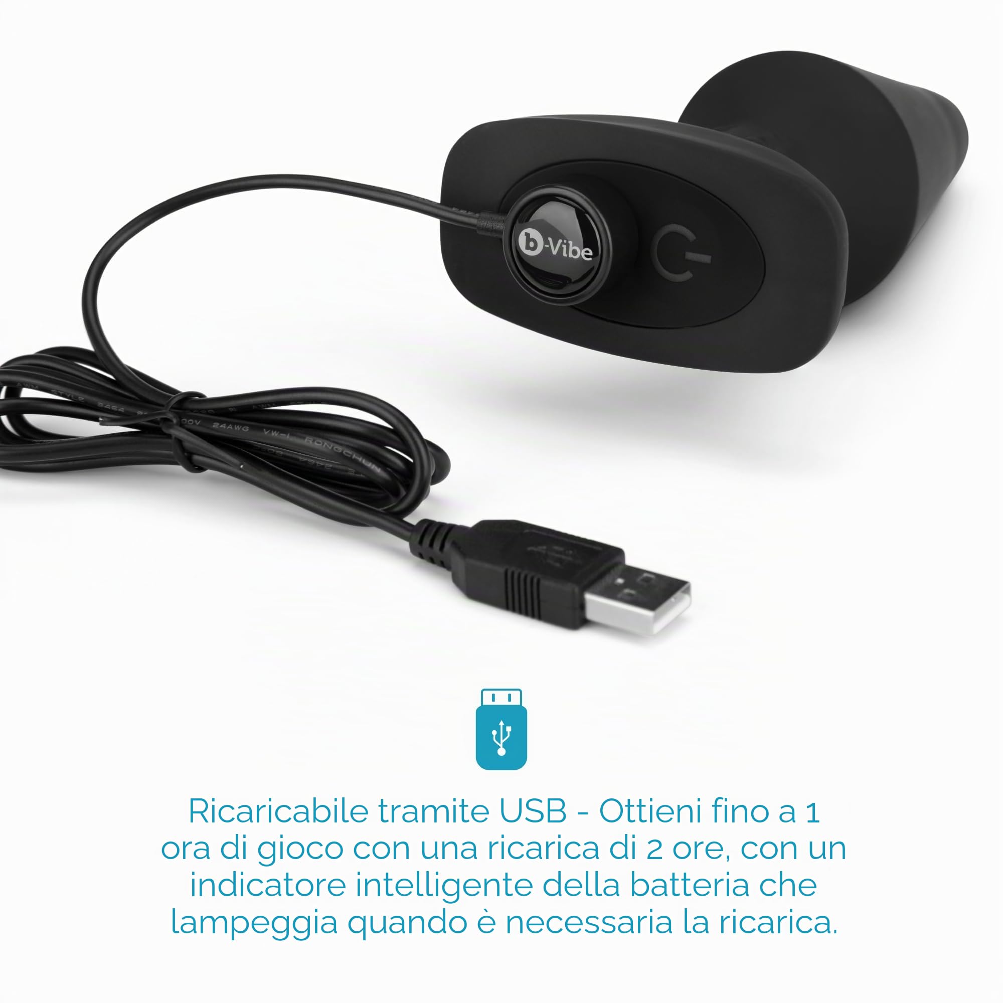 B-Vibe Rimming Spina anale Black XL