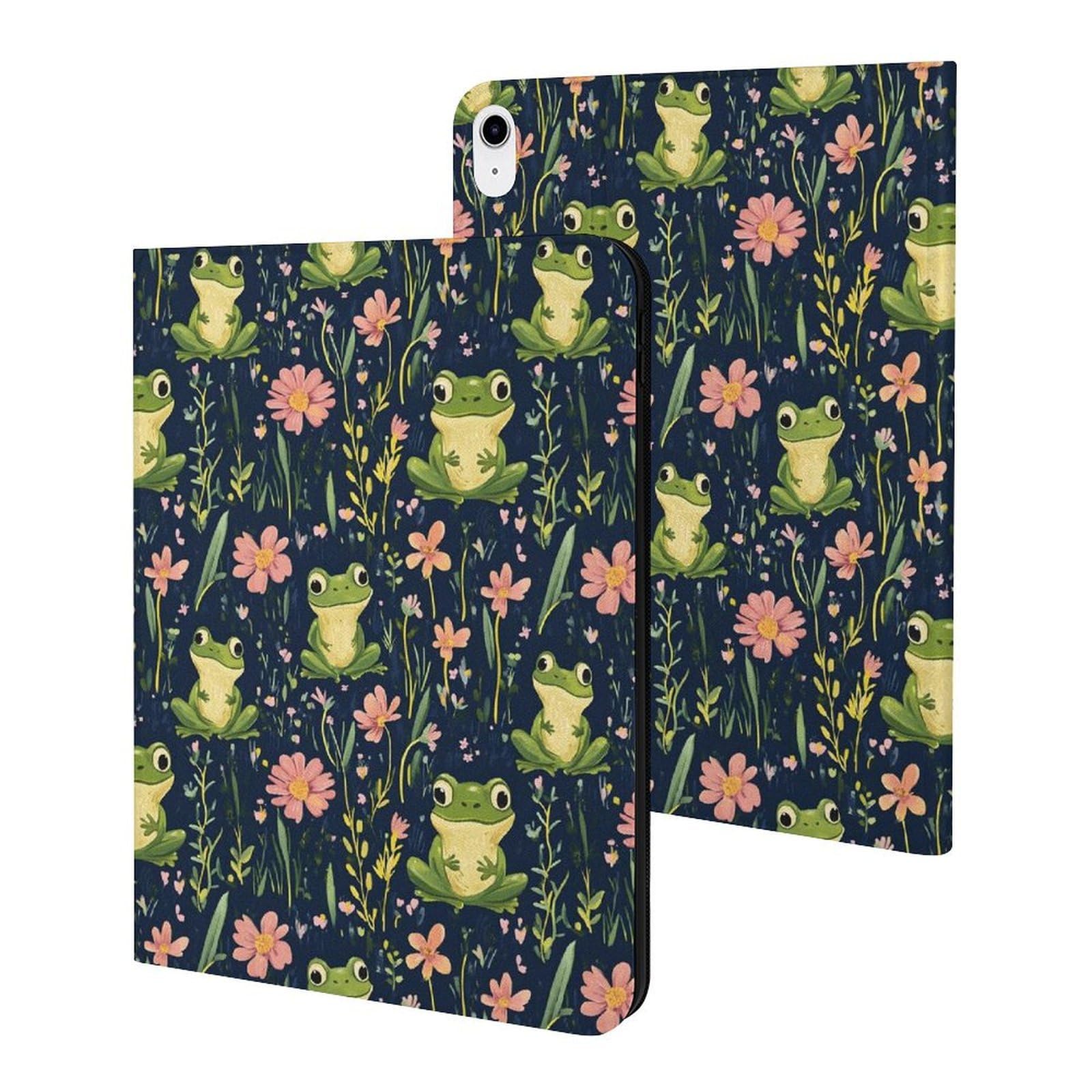 Coque iPad 10.9" veille auto et support stable imprimé fleuri - 8