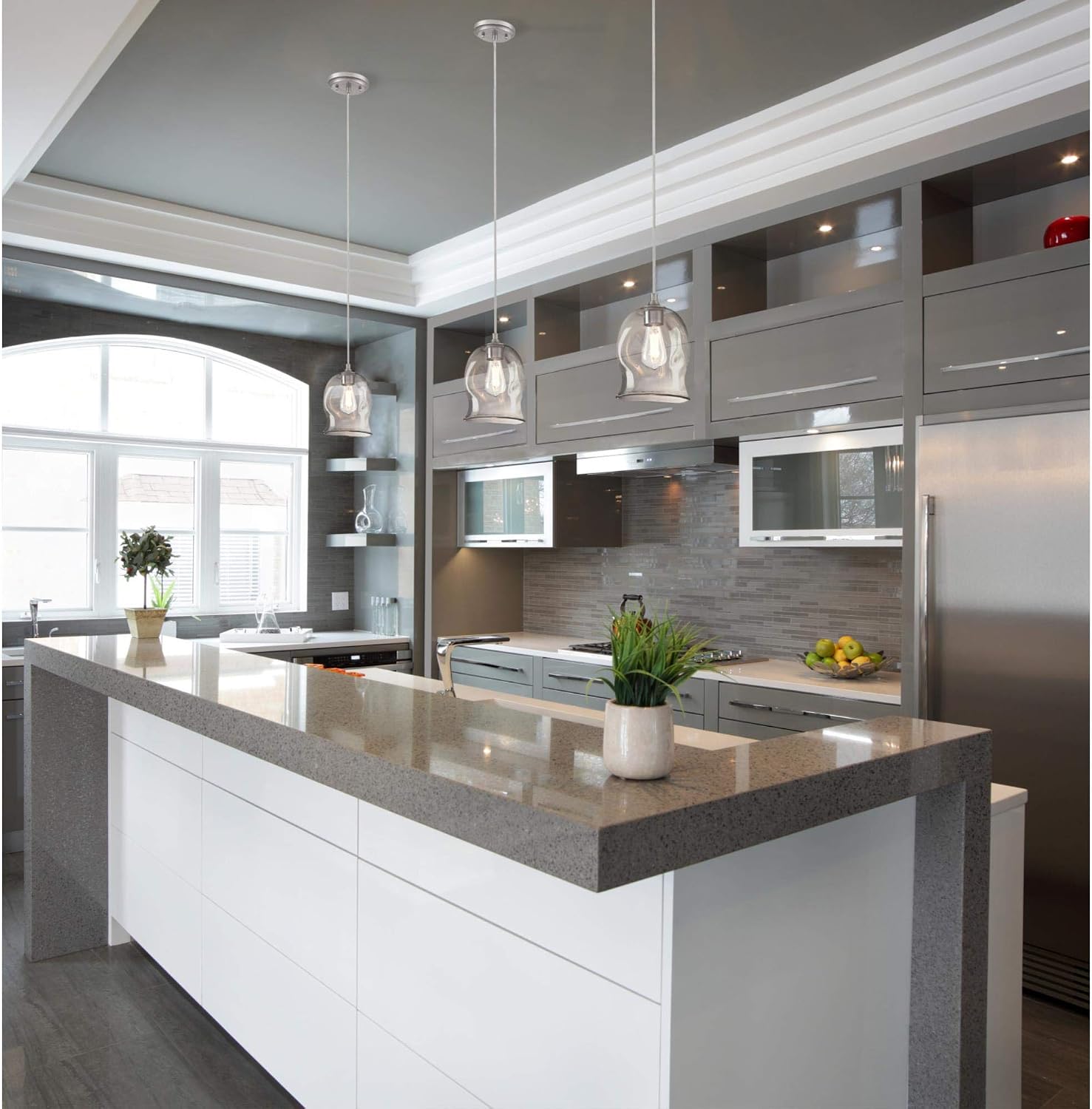 Up To 40% OFF Westinghouse Lighting 6366100, Brushed Nickel Finish with Clear Indented Glass One-Light Indoor Mini Pendant, Size Amazon Crazy 🔥 Deals Westinghouse Lighting 6366100, Brushed Nickel Finish with Clear Indented Glass One-Light Indoor Mini Pendant, Size