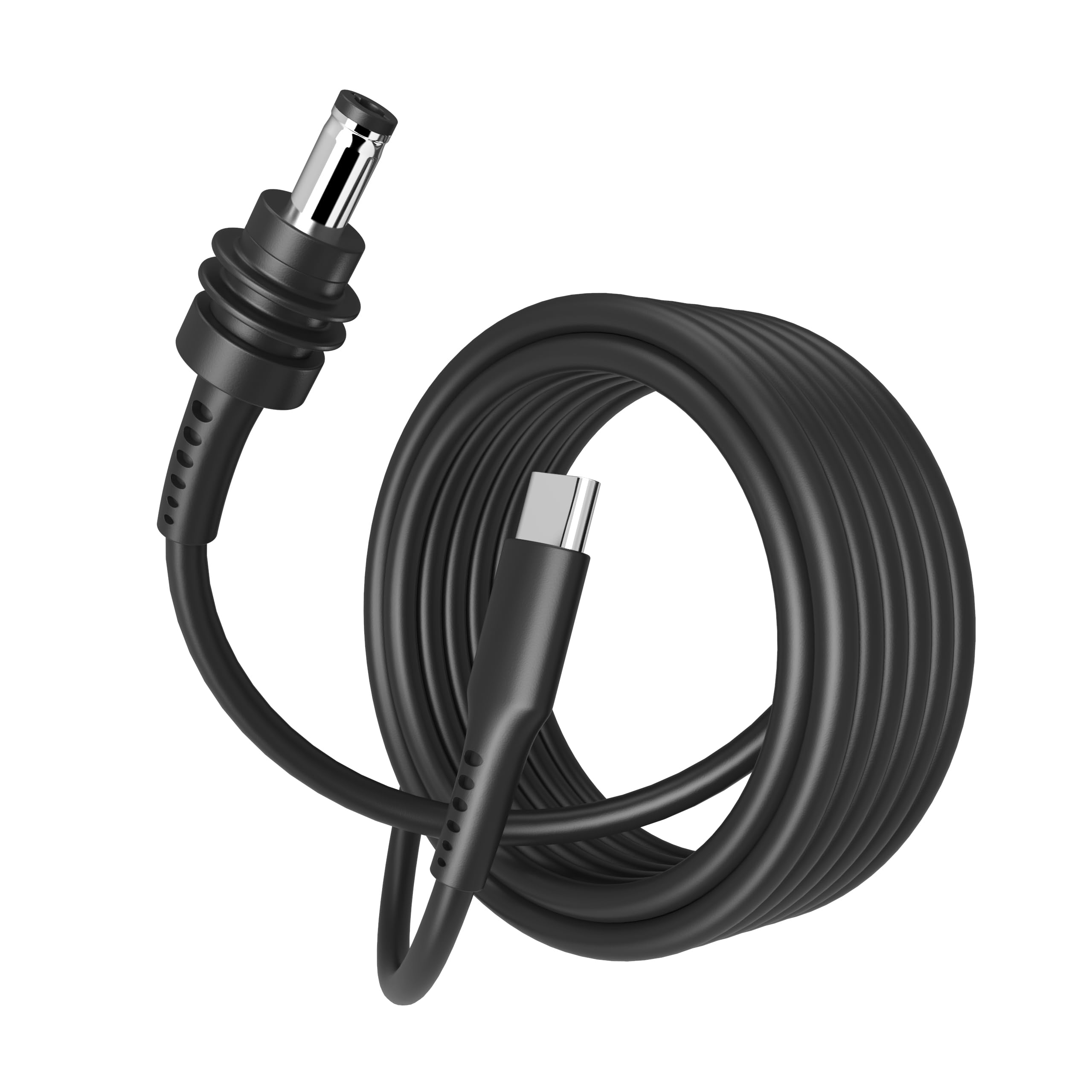Starlink Mini Cable 16FT USB C to DC Power Starlink Mini Accessories Type-C to Waterproof Barrel Jack 18AWG Built-in PD E-Mark chip Supports PD 100W Charging 5M Black