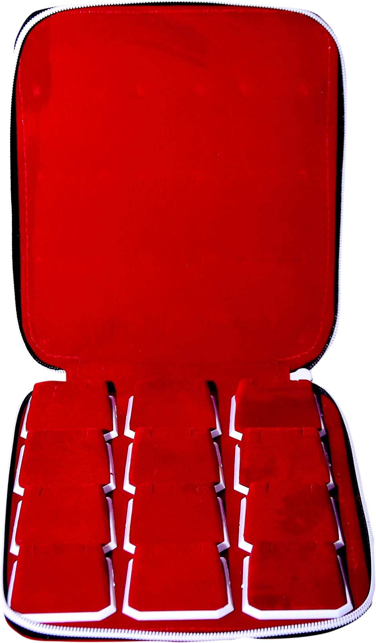 Box Queen Ideal Red Velvet 12 Set Earring Or Studs Big Jewellery Box For Women (Pack Of 1) (Size 8 * 7)