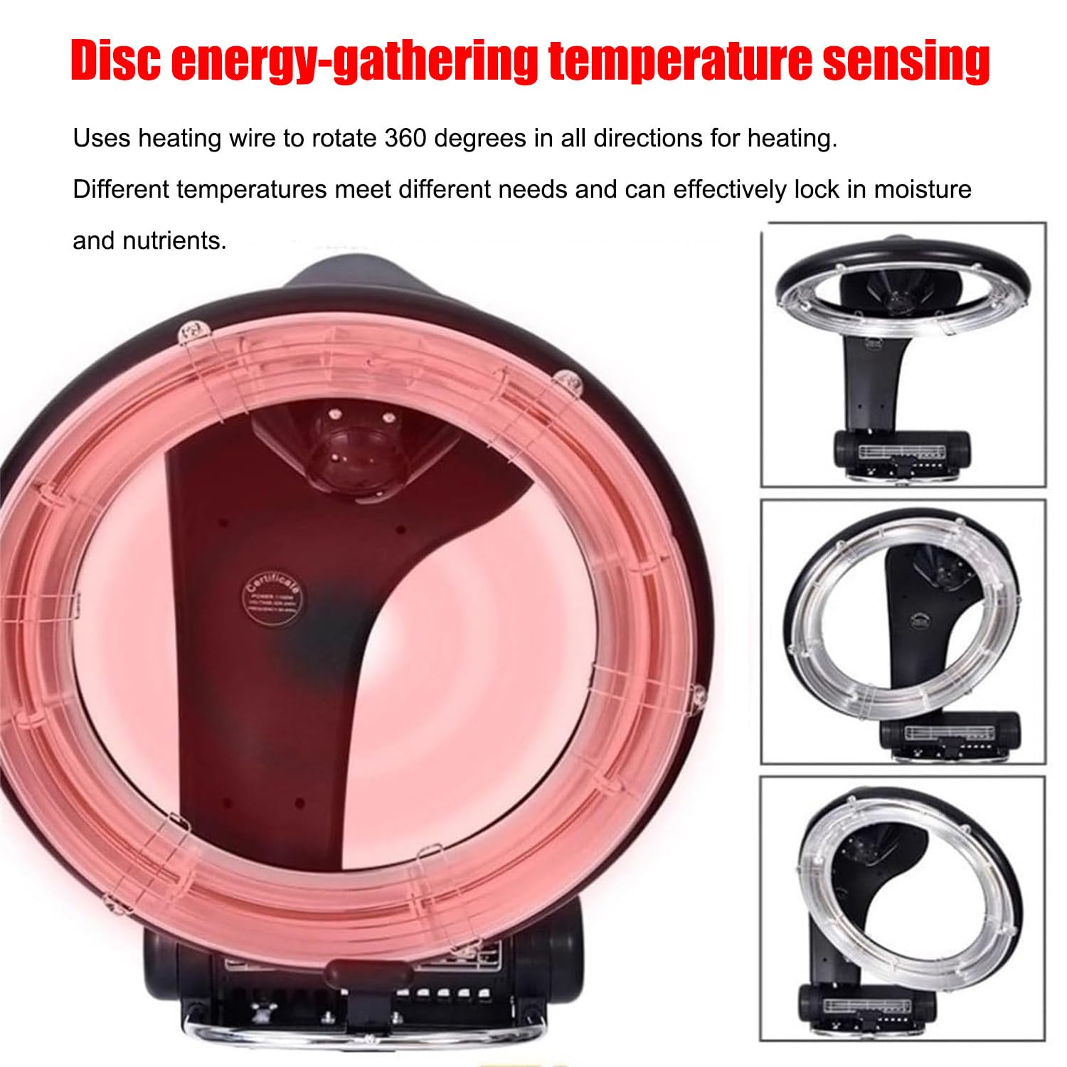 Suszarka do włosów Salon Orbiting Digital Control Infrared Hair Color Perm Processor Suszarka Accelerator Stojak podłogowy/uchwyt ścienny z regulowanym timerem i temperaturą,Wall-Mounted