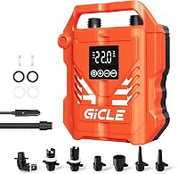 Gicle Elektromos SUP Pumpa 22PSI - 12V Autós Csatlakozóval, Kétfokozatú Gyors Felfújás, Automata Leállítás Paddleboardhoz, Csónakhoz 1