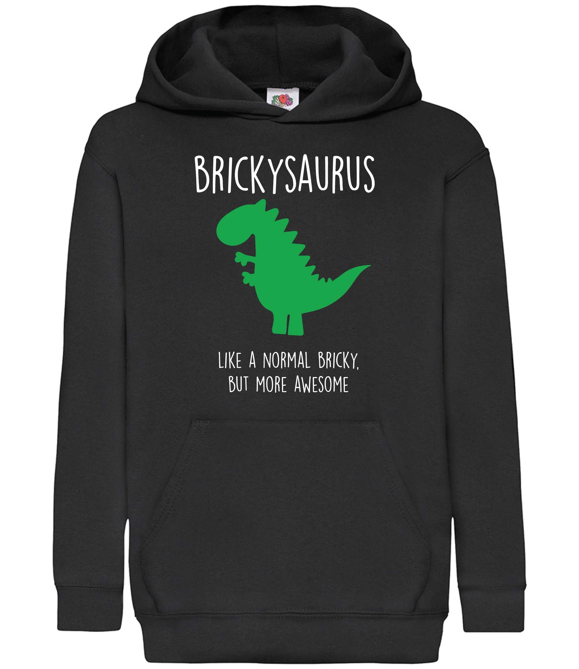 60 Second Makeover Limited Bricky Dinosaur Brickyasaurus Black Hoodie Bricky Boyfriend Funny
