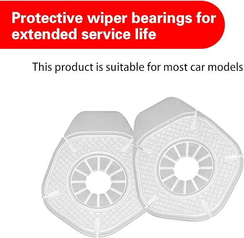 Miniatura 4 de 2 almohadillas de protección para limpiaparabrisas de automóvil, 2.9 x 3.8 pulgadas, impermeables, de PVC, accesorios para limpiaparabrisas