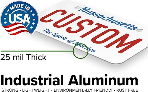 Miniatura 4 de Mini matrícula, placas personalizadas, personalizadas para automóvil, bicicletas, cuatrimoto, automóvil de niños, carrito de golf, Jeep, 2 x 4