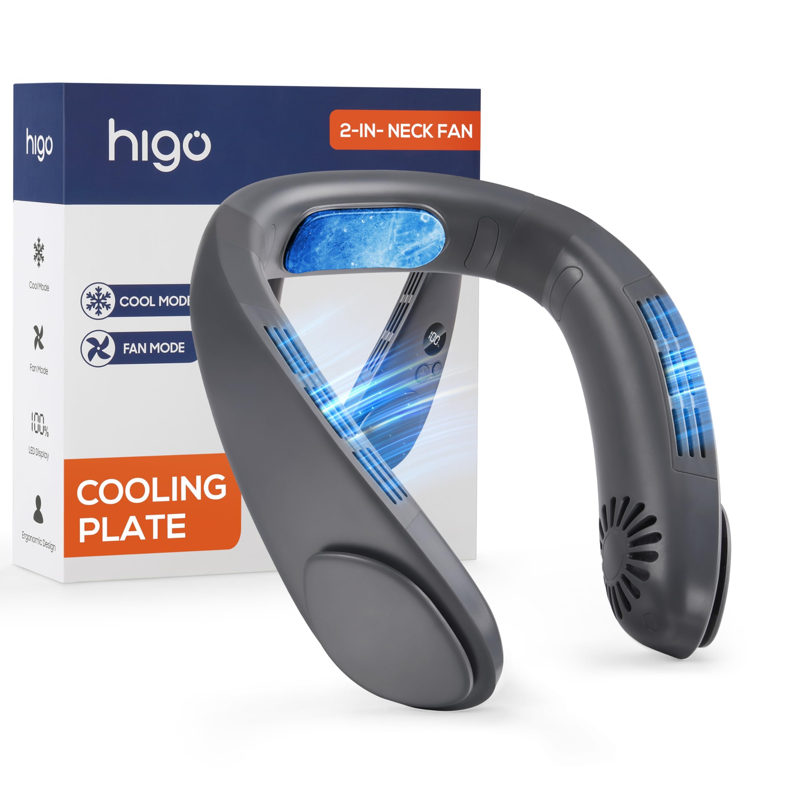 Electric Cooler Neck Fan, Neck Air Conditioner Wearable Personal