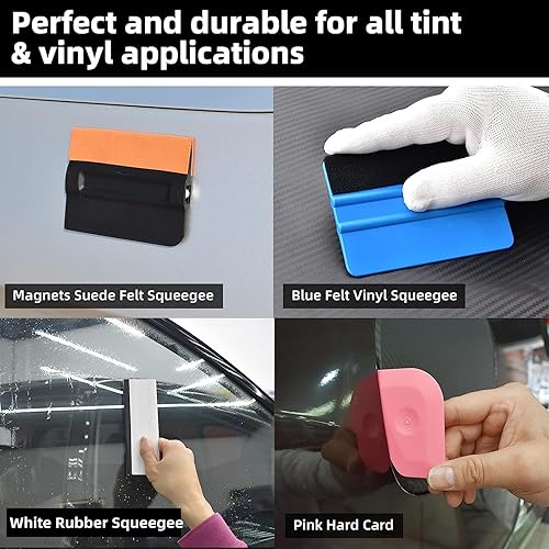 Miniatura 3 de Ettonsun Kit de herramientas de aplicación de tinte de ventana de automóvil, herramienta de instalación de película protectora de vidrio, escobilla