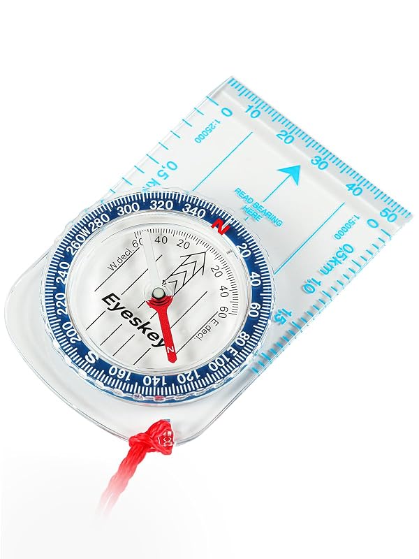 Eyeskey Ultra-Light Compass,Compact Hiking&Mountaineering, Accurate Orienteering Compass with Map Scales for Backpacking, Trekking & Scout Navigation by Eyeskey - Used condition - US$10.92