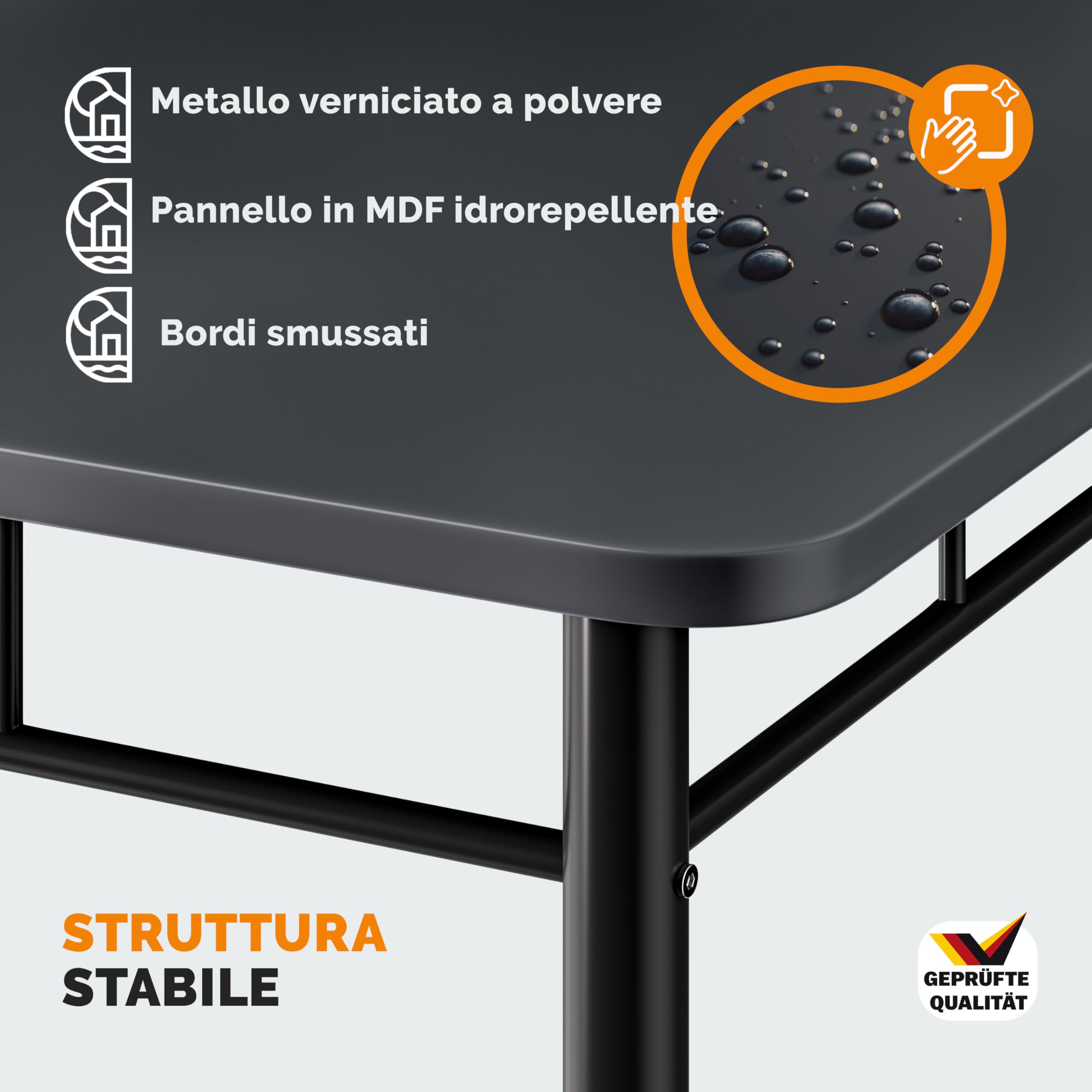 Casaria® Gruppo di Sedute Leo Set 5 Pezzi Tavolo da Pranzo con 4 Sedie Set di Mobili per Sala Cucina Soggiorno Salotto Set da Pranzo Tavoli Sedia