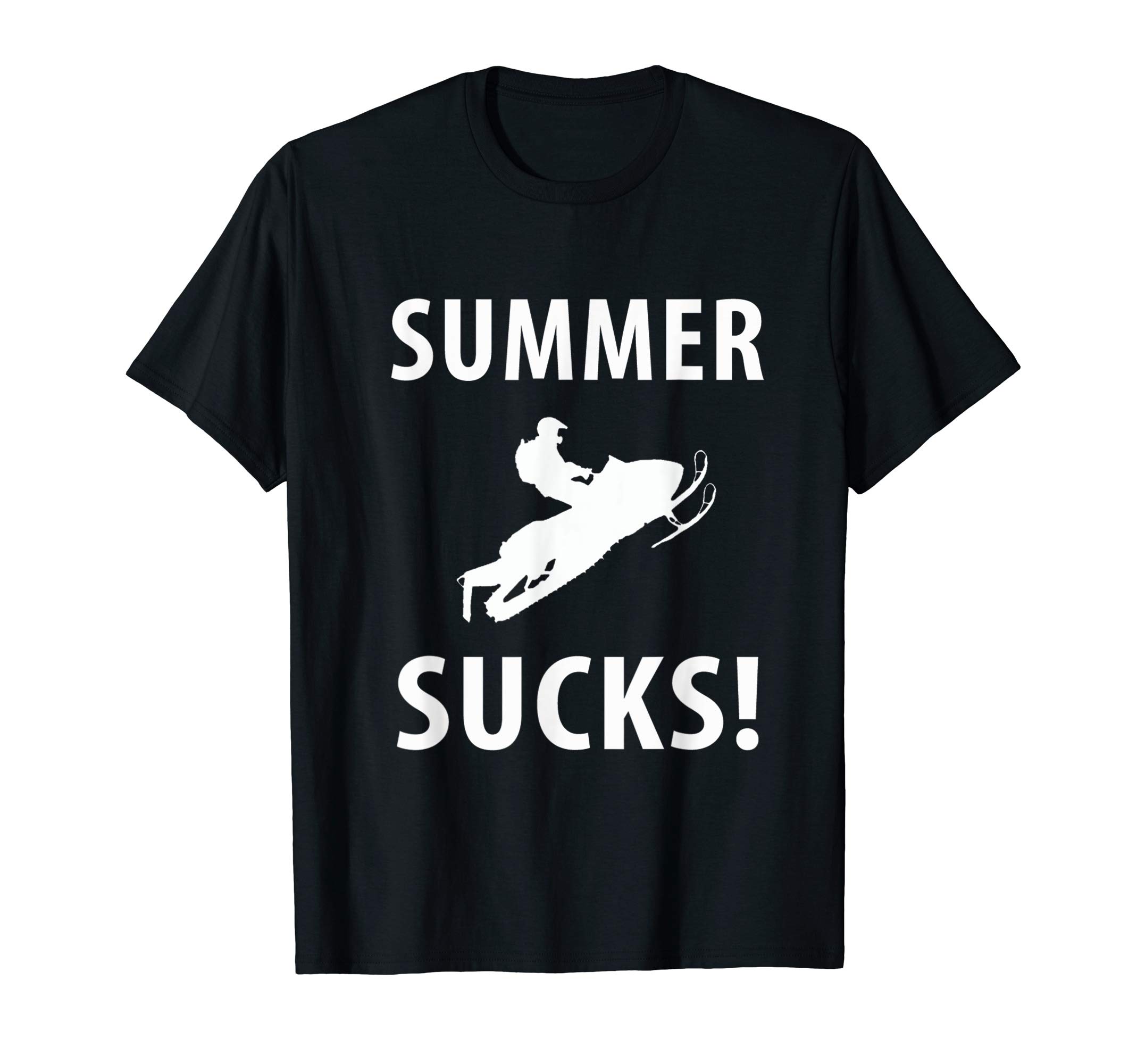 Summer Sucks Funny Snowmobile Snowmobiling Tshirt